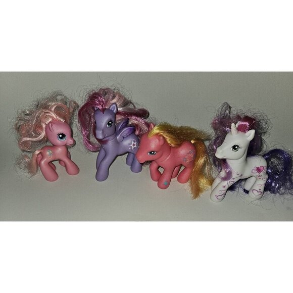 4 MLP My Little Pony Mixed Lot Sweetie Belle Amberlocks Pinkie Pie Starsong 2007